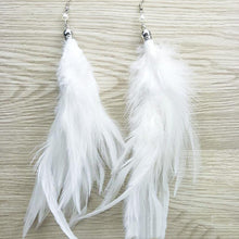 Load image into Gallery viewer, Exaggerated And Elegant Feather Earrings Female Turkey Feather Jewelry Earrings Earrings
