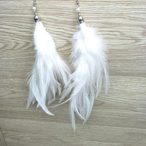 Exaggerated And Elegant Feather Earrings Female Turkey Feather Jewelry Earrings Earrings