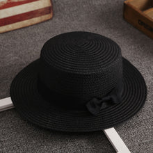 Load image into Gallery viewer, Bowknot Furry Sun Hat Traveling Holiday Beach Hat
