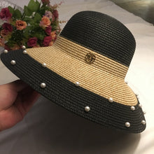 Load image into Gallery viewer, Ladies Summer Vacation Beach Hat Big Brim Hat
