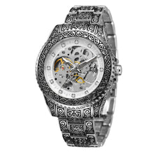Load image into Gallery viewer, Style Mens Fashion Casual Hollow Retro Carved Automatic Mechanical Watch
