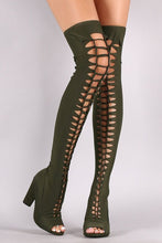 Load image into Gallery viewer, 2020 Solid Color Lycra Stretch Hollow Fashion Flat Casual Sandals
