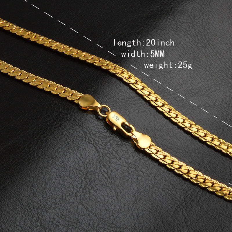 5MM Full Side Necklace Sweater Chain
