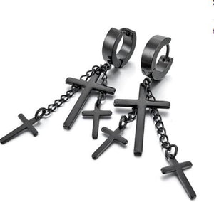 Trendy Cross Earrings Long Earrings