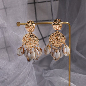 Casual wild earrings Seaside holiday shell conch earrings ear jewelry