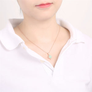 Opal Diamond Necklace
