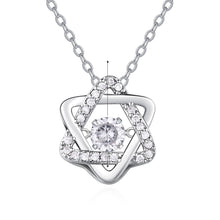 Load image into Gallery viewer, Zircon hexagram necklace
