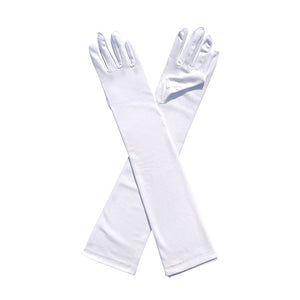 Ladies Fashion Milk Silk Stretch Gloves