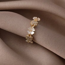 Load image into Gallery viewer, S925 Silver Needle Clover Shell Earrings
