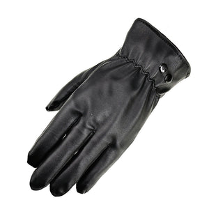 Touch screen leather gloves