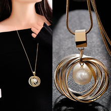 Load image into Gallery viewer, Artificial pearl necklace
