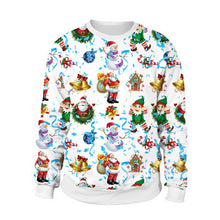 Load image into Gallery viewer, Ugly Christmas Sweater For gift Santa Elf Funny Pullove
