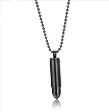 Load image into Gallery viewer, Bullet titanium steel necklace
