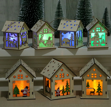 Load image into Gallery viewer, Christmas Led Light Wood Decoration
