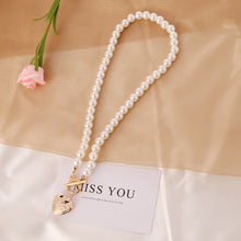 Load image into Gallery viewer, Love pearl retro necklace women

