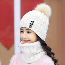 Load image into Gallery viewer, Hair ball warm wool cap
