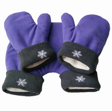 Load image into Gallery viewer, 3pcs/set Couple Lovers Gloves Polar Fleece Sweethearts Thicken Winter Warm Lining Glove Christmas Gift Lovers Mittens
