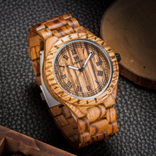 Load image into Gallery viewer, Wooden quartz watch
