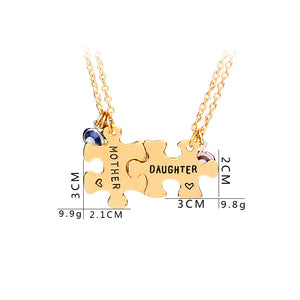 Geometric stitching necklace