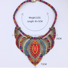 Load image into Gallery viewer, Ethnic Style Necklace Colorful Braided Rope Diamond Necklace
