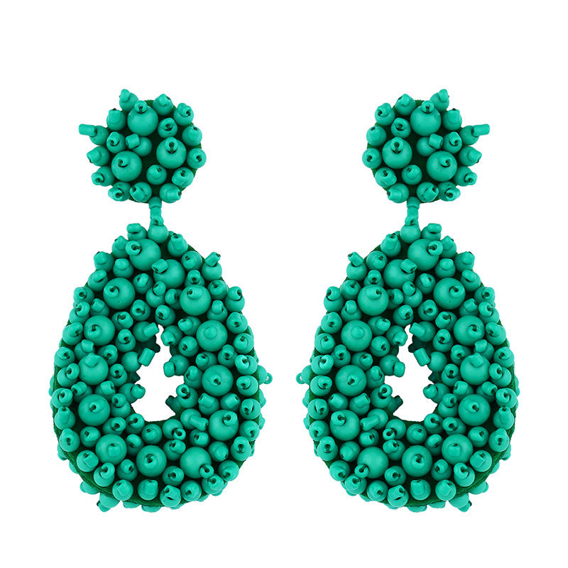Bohemian Earrings Woven Bead Earrings