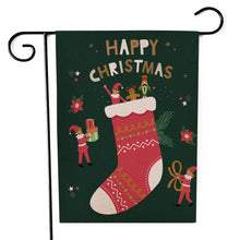 Load image into Gallery viewer, Santa Claus Garden Flag Christmas Decorations
