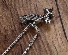 Load image into Gallery viewer, 36MM Titanium Steel Angel Pendant Necklace
