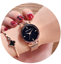 Load image into Gallery viewer, Starry female watch magnet watch
