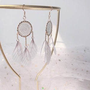 Dream catcher tassel earrings