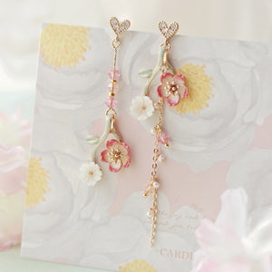Girl heart ins wind Japanese style earrings