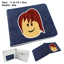 Load image into Gallery viewer, Denim folded leather purse
