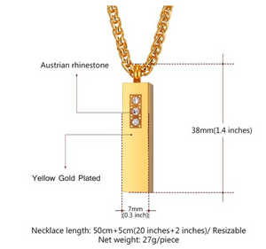 Cylindrical aroma necklace