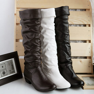 Boots, autumn winter, short and white, brown, black, high boots, ladies' boots.