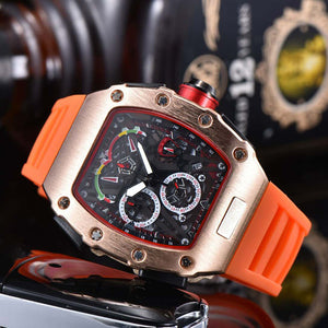 Fashion Casual Men Silicone Quartz Watch