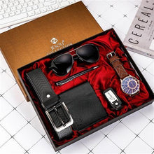 Load image into Gallery viewer, Watch Wallet Sunglasses Belt Gift Box Set For Men
