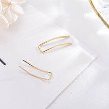 Load image into Gallery viewer, Silver Grillz Piercing Earrings Jewelry Ear Cuff Charm Handmade Hammered Gold Filled Brincos Earrings
