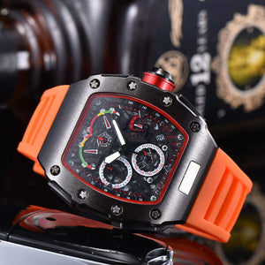 Fashion Casual Men Silicone Quartz Watch
