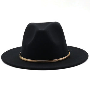 Fashion Autumn And Winter New Men's And Women's Woolen Top Hat Jazz