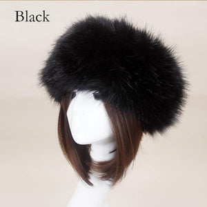 Faux fur padded hat
