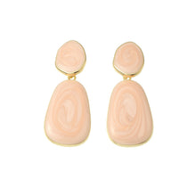 Load image into Gallery viewer, Geometric Oval Earrings Earrings Candy Color Dripping Earrings
