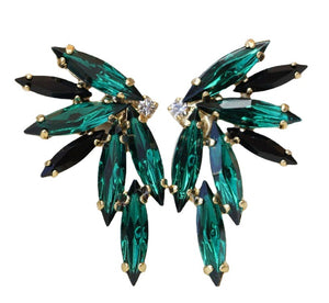 Ear Jewelry Fashion Simple Green Leaf Exaggerated Earrings