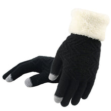 Load image into Gallery viewer, Winter knitted gloves
