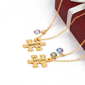 Geometric stitching necklace