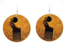Load image into Gallery viewer, Wood Earrings Print Earrings Earrings
