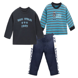 Spring And Summer Baby Clothes Three-piece Romper Suit