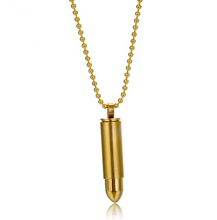 Load image into Gallery viewer, Bullet titanium steel necklace
