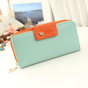 Long wallet women's zero purse with large capacity bird kits holding new handbag