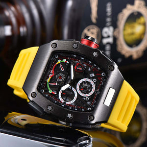 Fashion Casual Men Silicone Quartz Watch