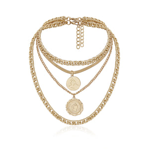 Hip Hop Thick Chain Necklace Lace Tag Necklace