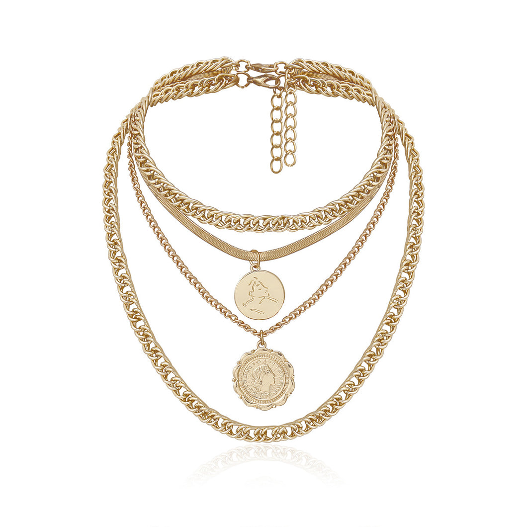 Hip Hop Thick Chain Necklace Lace Tag Necklace